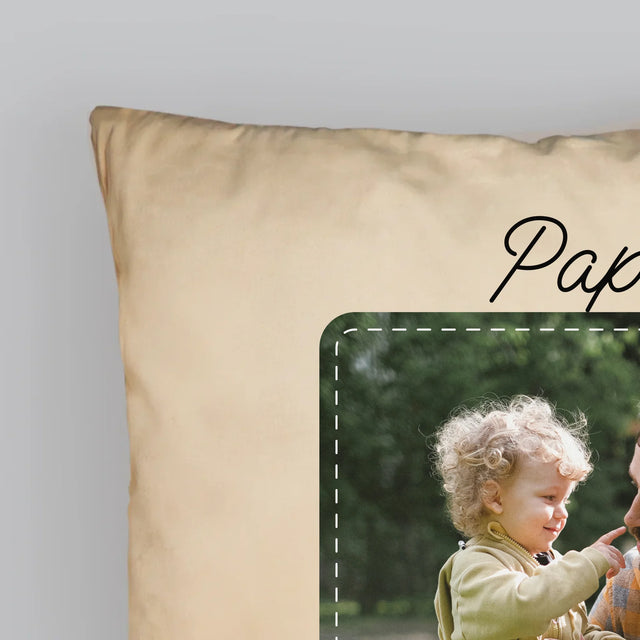 Foto En Handtekening: Allerbeste Papa - Kussen (Foto)