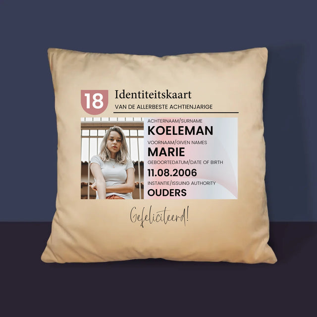 Foto En Handtekening: Identiteitskaart - Kussen (Foto)