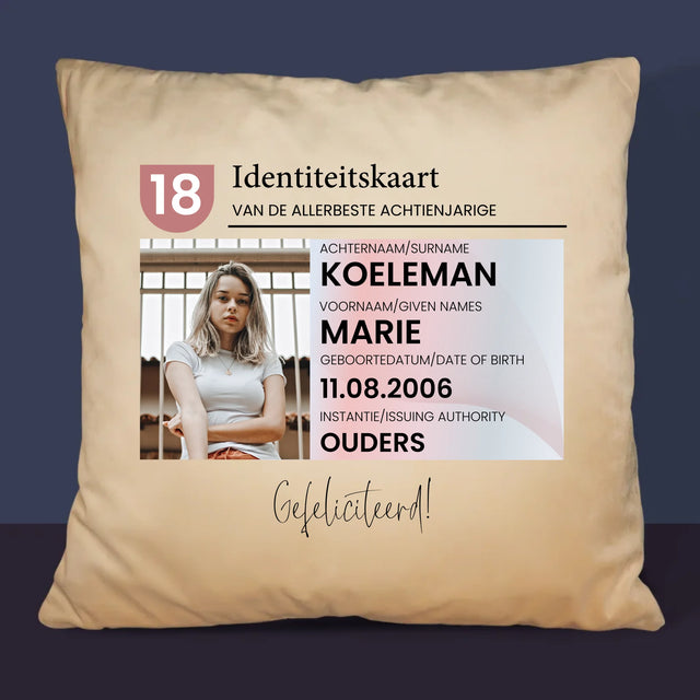 Foto En Handtekening: Identiteitskaart - Kussen (Foto)