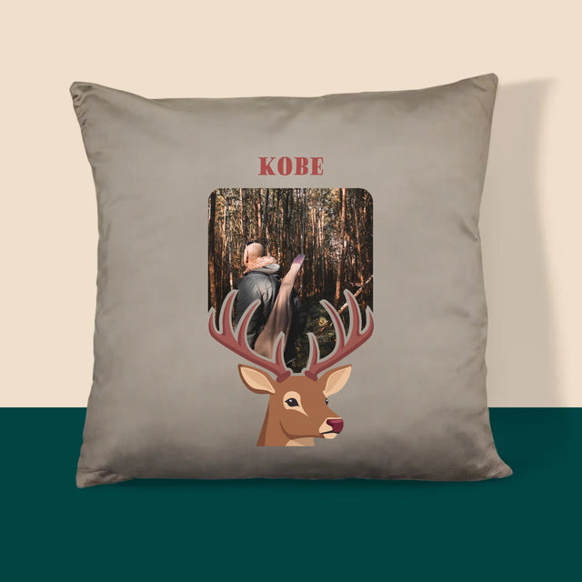 Foto En Handtekening: Hert - Kussen (Foto)