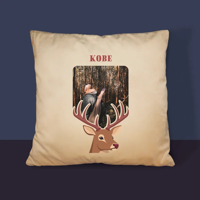 Foto En Handtekening: Hert - Kussen (Foto)