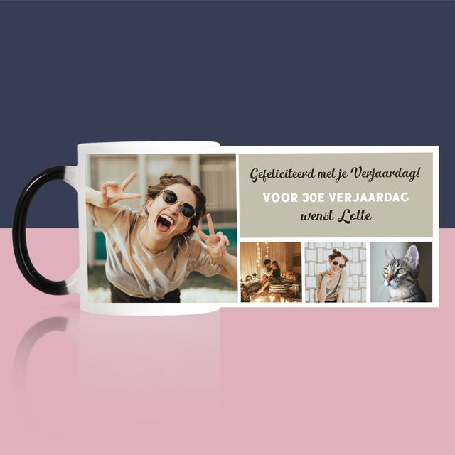 Fotocollage: Fotocollage Verjaardag - Mok
