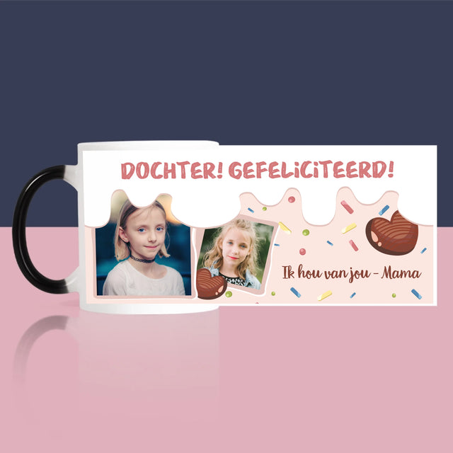 Fotocollage: Gefeliciteerd - Mok