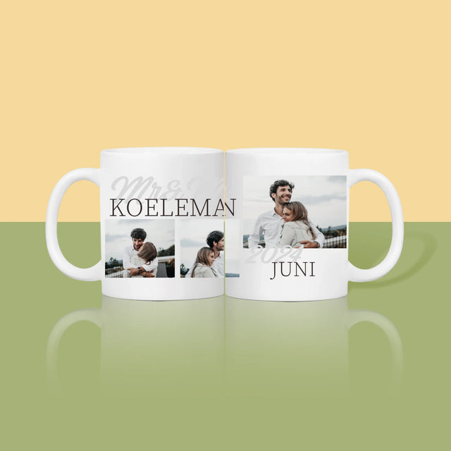 Fotocollage: Mr&Mrs Datum - Mok