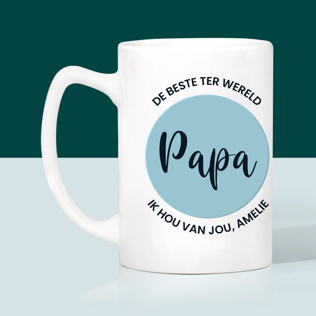 Foto En Handtekening: De Beste Papa Ter Wereld - Mok