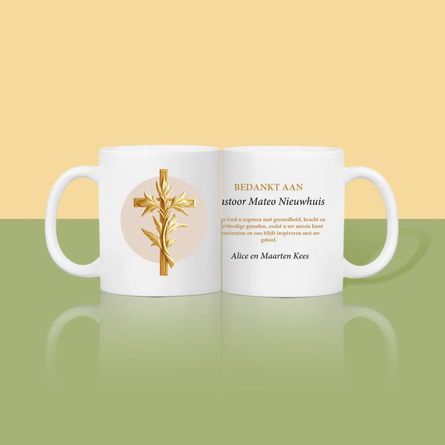 Naam En Handtekening : Bedankt Aan Pastoor - Mok