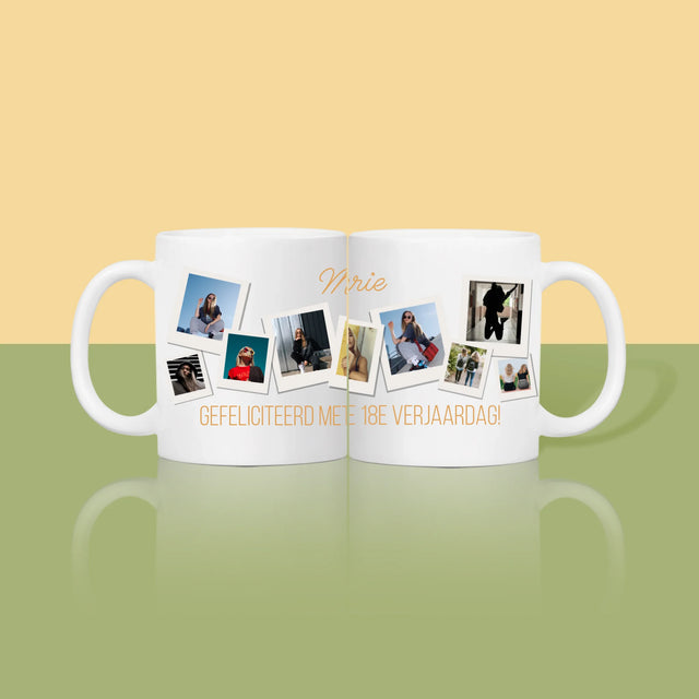 Fotocollage: Verjaardagswensen - Mok