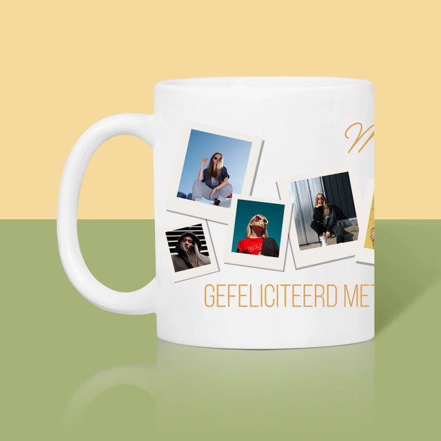 Fotocollage: Verjaardagswensen - Mok