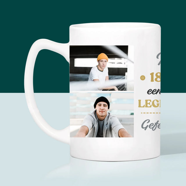 Fotocollage: 18 Jaar Een Legende Zijn - Mok