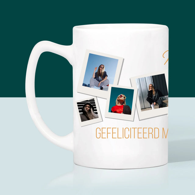 Fotocollage: Verjaardagswensen - Mok