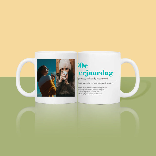 Fotocollage: 30E Verjaardag Definitie - Mok