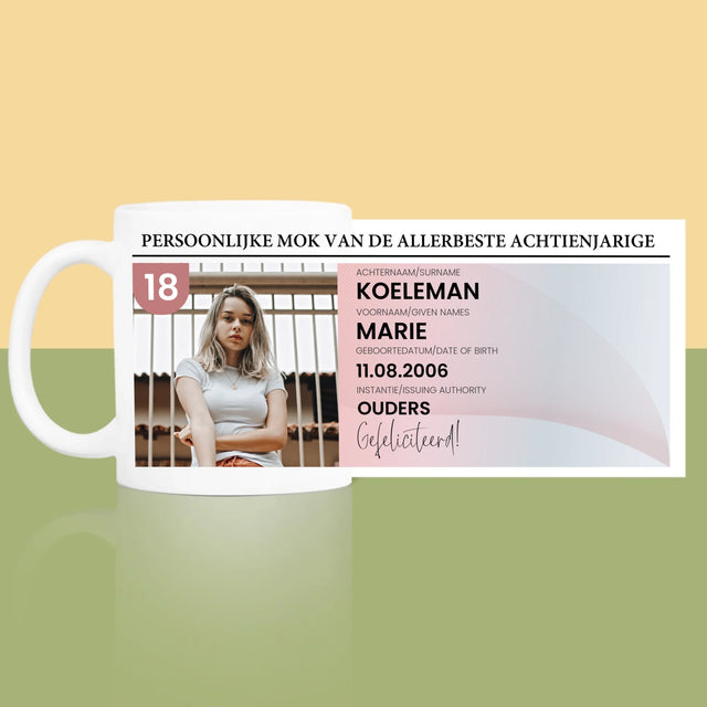 Foto En Handtekening: Identiteitskaart - Mok