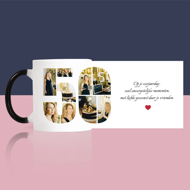 Vorm Van Foto'S: 50E Verjaardag Wensen - Mok