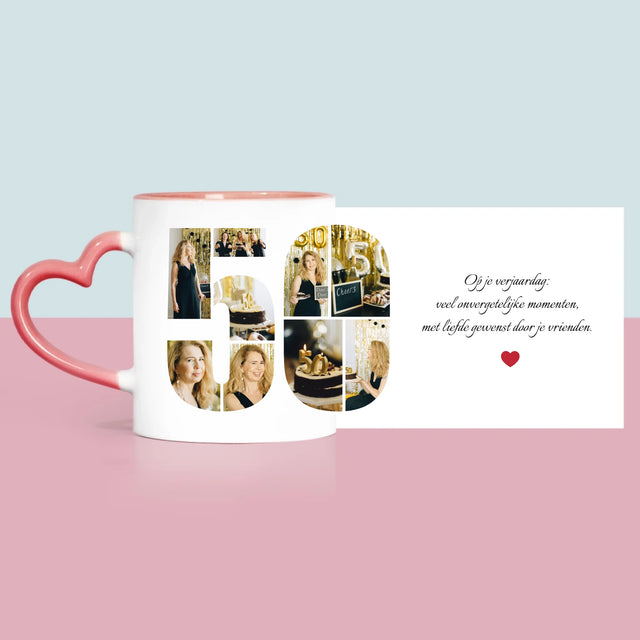 Vorm Van Foto'S: 50E Verjaardag Wensen - Mok