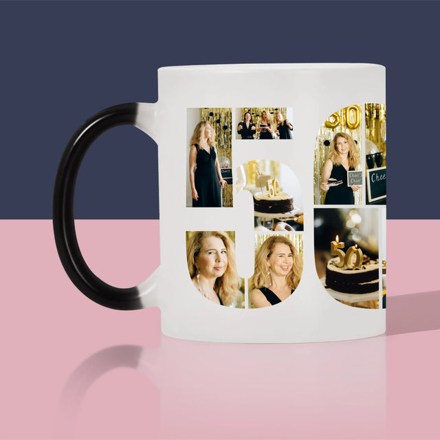 Vorm Van Foto'S: 50E Verjaardag Wensen - Mok