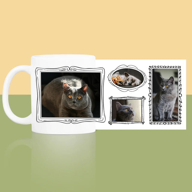 Fotocollage: Fotomuur Met Jouw Huisdier - Mok