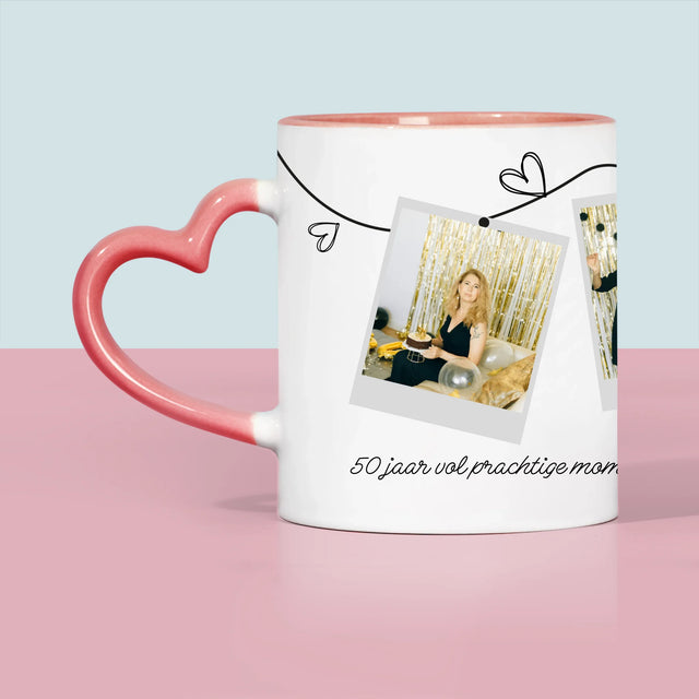 Fotocollage:  50 Jaar Vol Prachtige Momenten - Mok