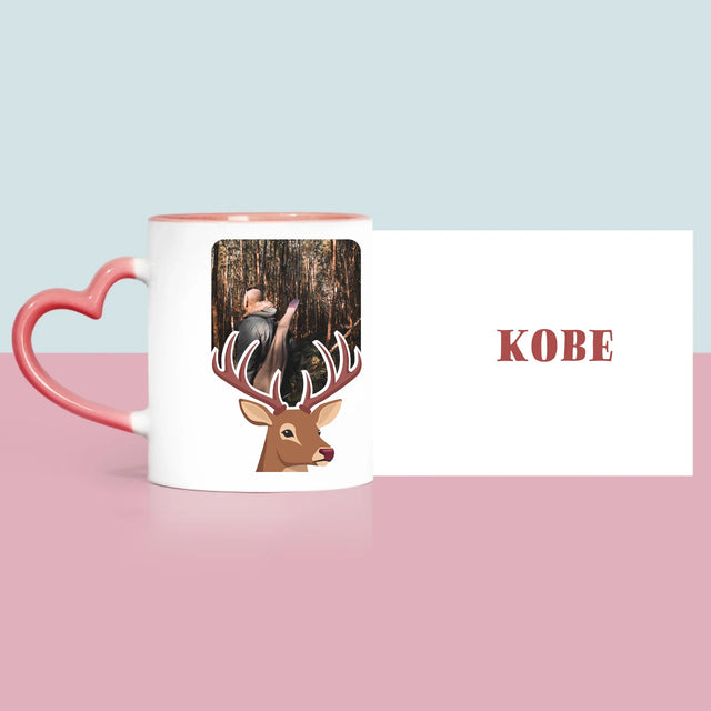 Foto En Handtekening: Hert - Mok