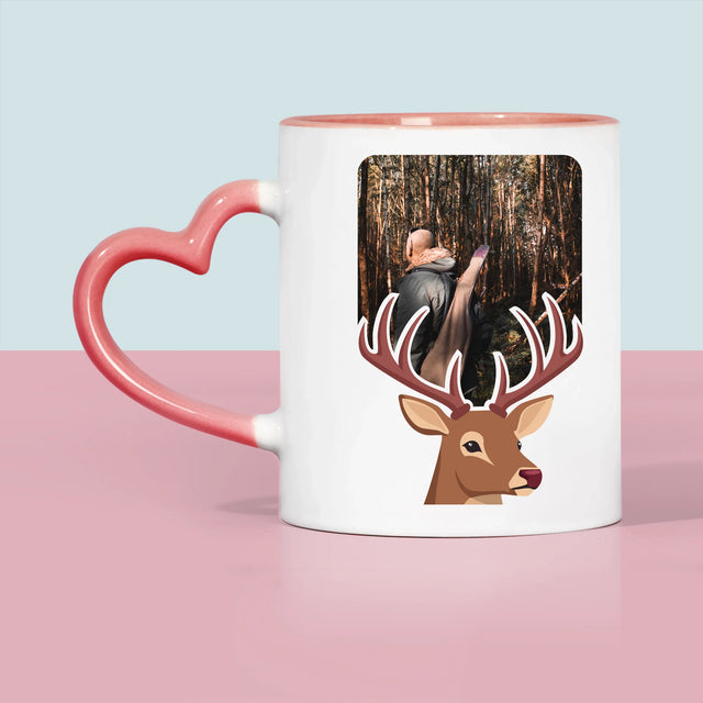 Foto En Handtekening: Hert - Mok