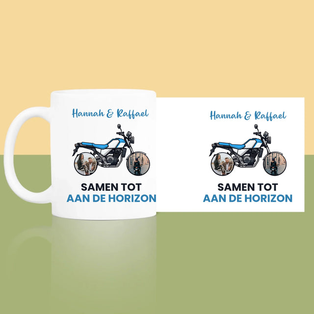 Fotocollage: Samen Tot Aan De Horizon - Mok