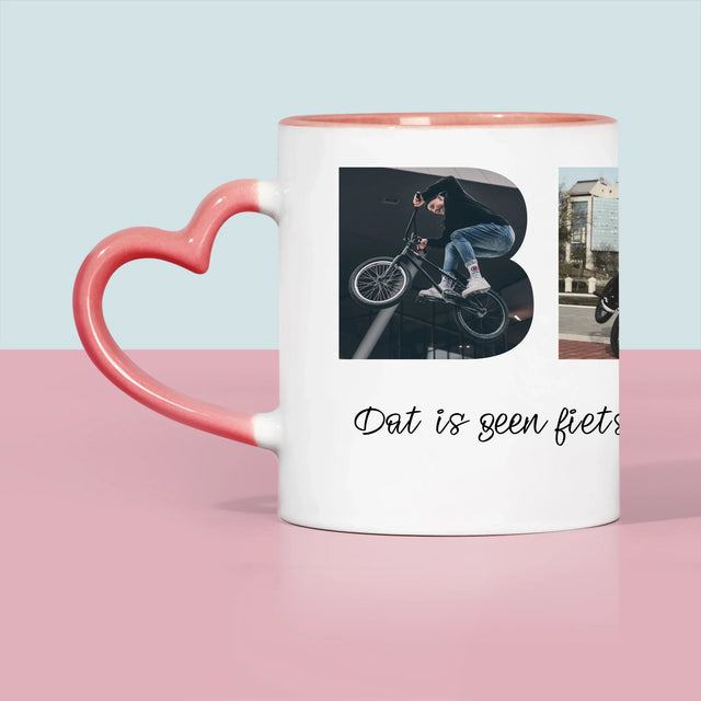 Woord Van Foto'S: Bmx Met Jouw Foto'S - Mok