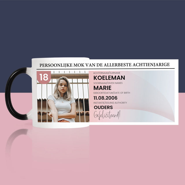 Foto En Handtekening: Identiteitskaart - Mok