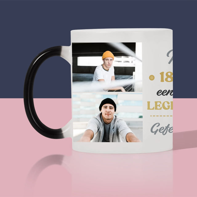 Fotocollage: 18 Jaar Een Legende Zijn - Mok