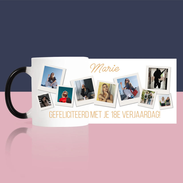 Fotocollage: Verjaardagswensen - Mok
