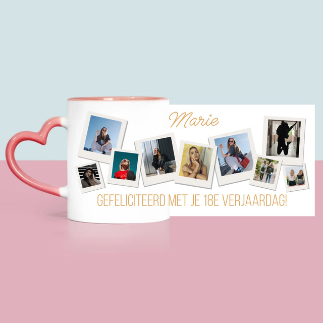 Fotocollage: Verjaardagswensen - Mok