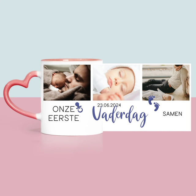 Fotocollage: Onze Eerste Vaderdag - Mok