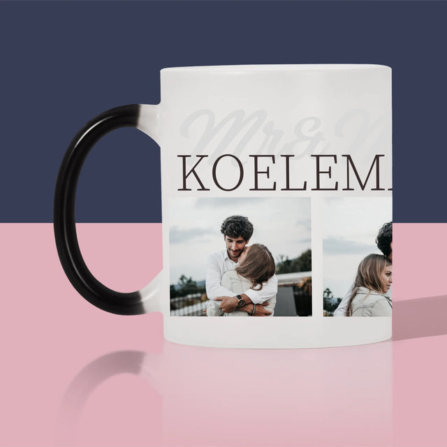 Fotocollage: Mr&Mrs Datum - Mok