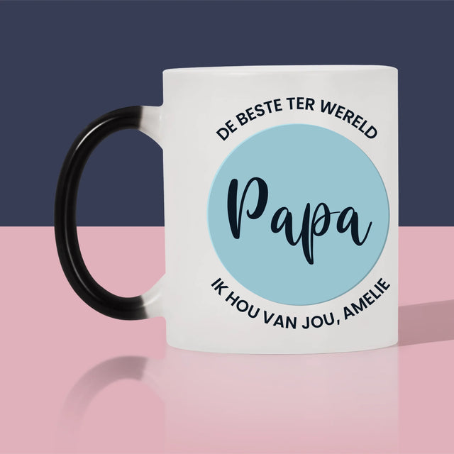 Foto En Handtekening: De Beste Papa Ter Wereld - Mok