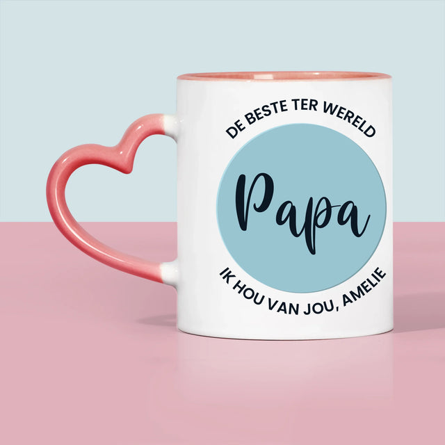 Foto En Handtekening: De Beste Papa Ter Wereld - Mok
