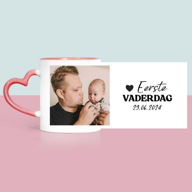 Foto En Handtekening: Eerste Vaderdag - Mok