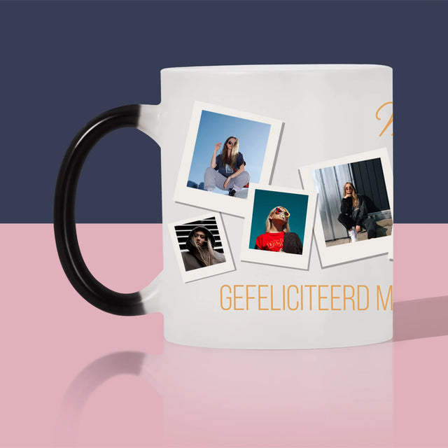 Fotocollage: Verjaardagswensen - Mok