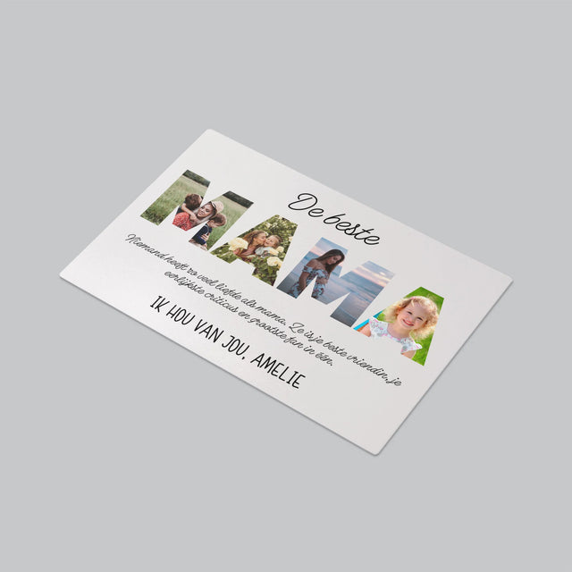 Woord Van Foto'S: De Beste Mama Ter Wereld - Bureauonderlegger