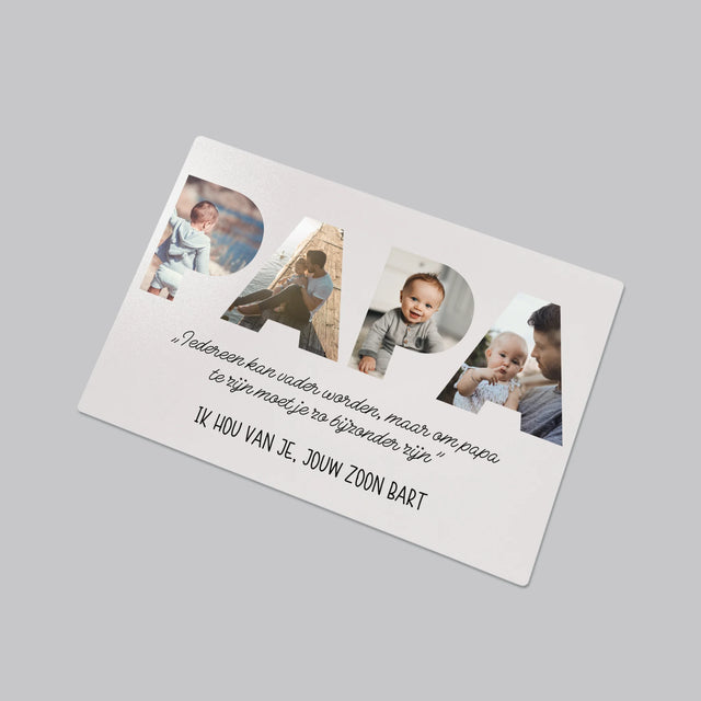 Woord Van Foto'S: Bijzondere Papa - Bureauonderlegger