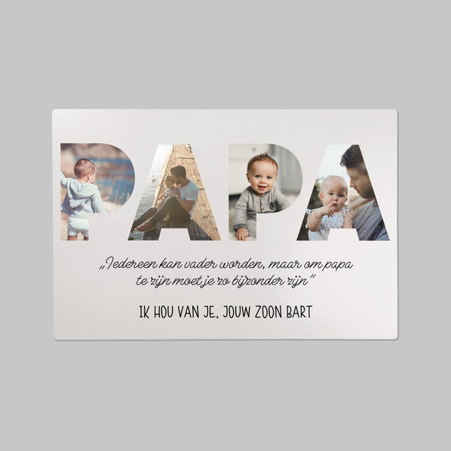 Woord Van Foto'S: Bijzondere Papa - Bureauonderlegger