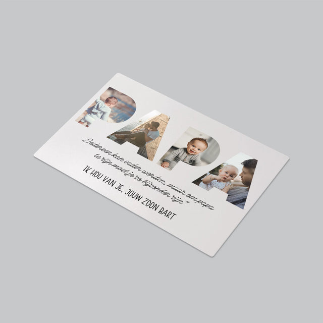 Woord Van Foto'S: Bijzondere Papa - Bureauonderlegger