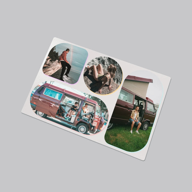 Fotocollage: Vormen - Bureauonderlegger