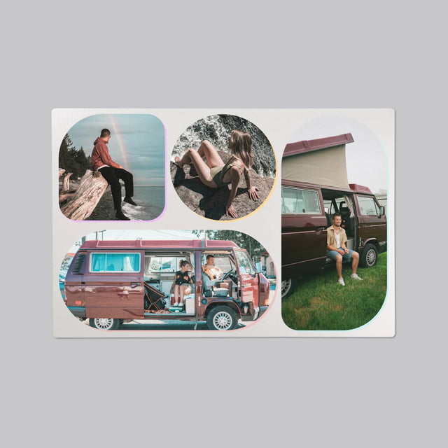 Fotocollage: Vormen - Bureauonderlegger