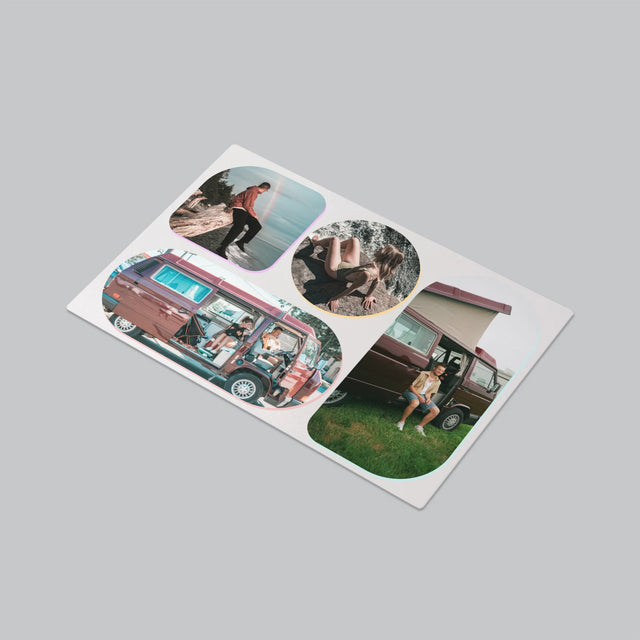 Fotocollage: Vormen - Bureauonderlegger