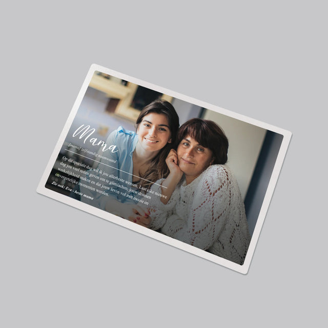 Foto En Handtekening: Mama Definitie - Bureauonderlegger