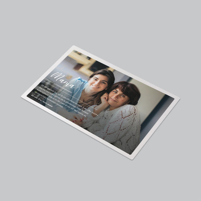 Foto En Handtekening: Mama Definitie - Bureauonderlegger