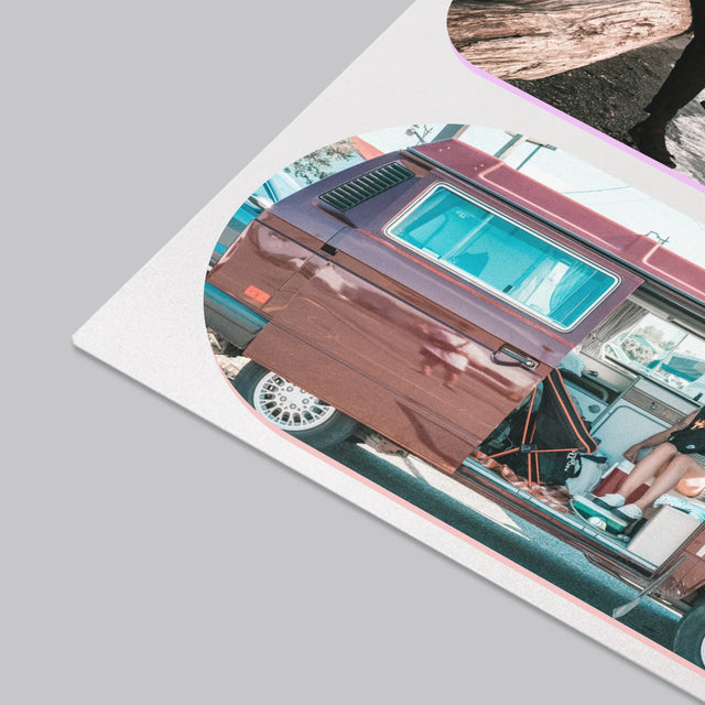 Fotocollage: Vormen - Bureauonderlegger