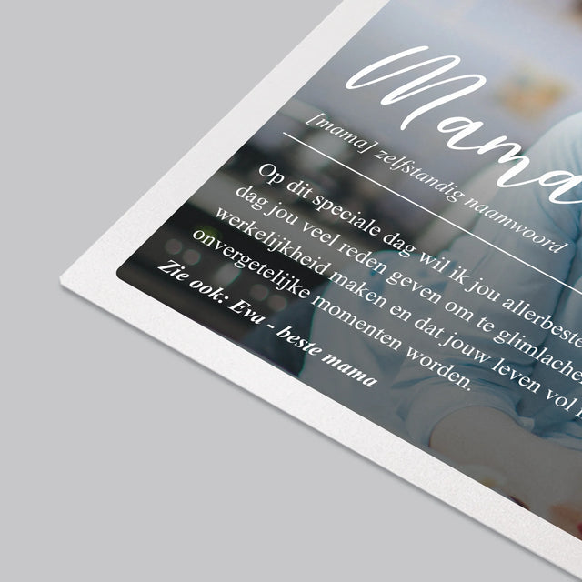 Foto En Handtekening: Mama Definitie - Bureauonderlegger