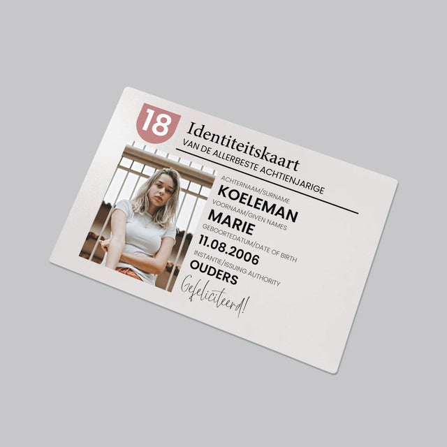 Foto En Handtekening: Identiteitskaart - Bureauonderlegger