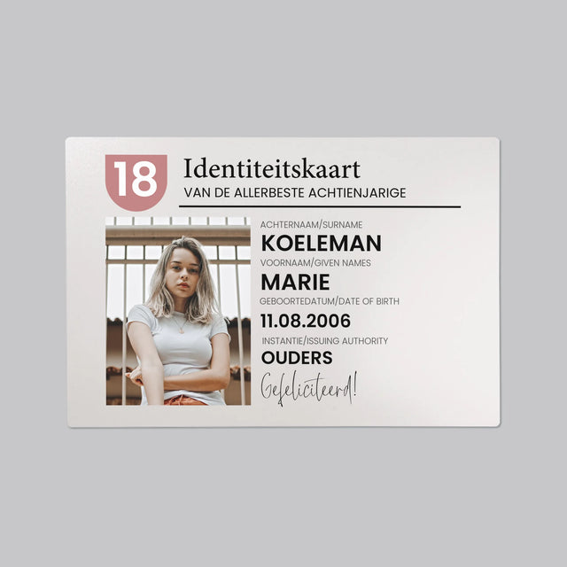 Foto En Handtekening: Identiteitskaart - Bureauonderlegger