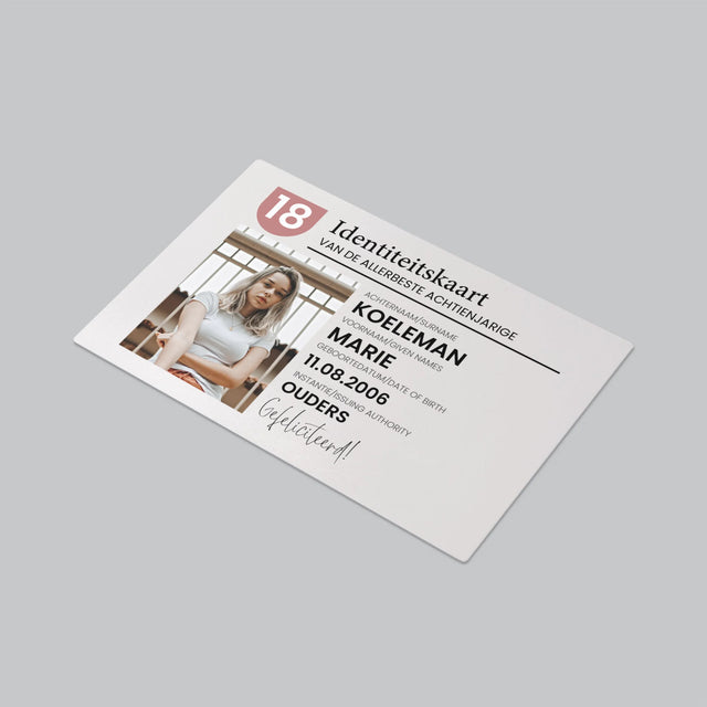 Foto En Handtekening: Identiteitskaart - Bureauonderlegger