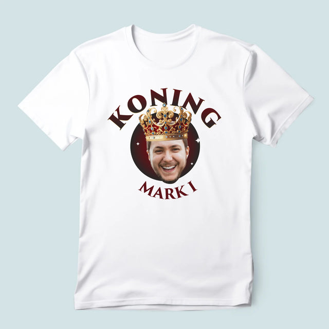 Foto En Handtekening: Koning - T-Shirt Voor Heren